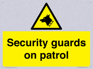 Security guards on patrol